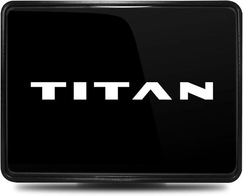 صورة iPick، متوافقة مع - لوحة وجه معدنية سوداء لرسم الأشعة فوق البنفسجية Nissan Titan على غطاء وصلة سحب 2 بوصة من بلاستيك ABS in Saudi Arabia
