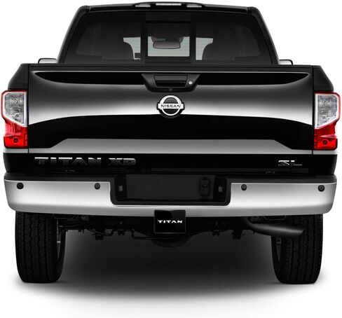 صورة iPick، متوافقة مع - لوحة وجه معدنية سوداء لرسم الأشعة فوق البنفسجية Nissan Titan على غطاء وصلة سحب 2 بوصة من بلاستيك ABS in Saudi Arabia