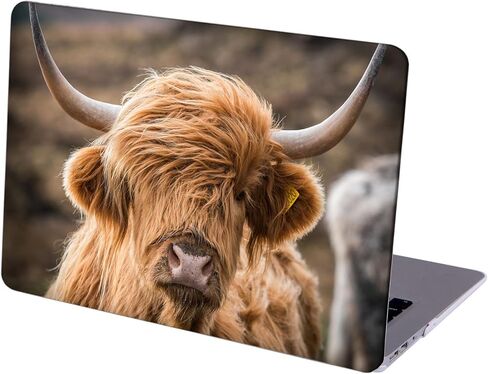 MINGDAO متوافق مع شاشة Retina لجهاز MacBook Air مقاس 13 بوصة مع معرف اللمس، وغطاء واقي صلب مع غطاء لوحة المفاتيح (M1 A2337 A2179 A1932، إصدار 2018 2019 2020) - بقرة هايلاند - MC9818 in Kuwait