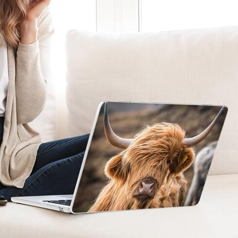 MINGDAO متوافق مع شاشة Retina لجهاز MacBook Air مقاس 13 بوصة مع معرف اللمس، وغطاء واقي صلب مع غطاء لوحة المفاتيح (M1 A2337 A2179 A1932، إصدار 2018 2019 2020) - بقرة هايلاند - MC9818 in Kuwait