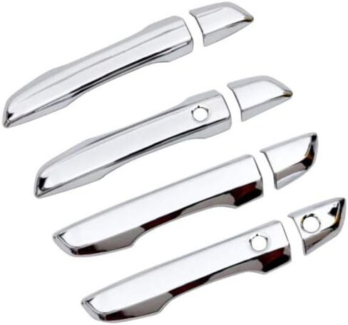 Polished Chrome 4 Door Plated Handle Covers Compatible with 2016-2018 Honda Civic with Smart Key Cutout in Saudi Arabia