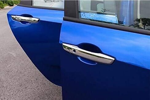 Polished Chrome 4 Door Plated Handle Covers Compatible with 2016-2018 Honda Civic with Smart Key Cutout in Saudi Arabia