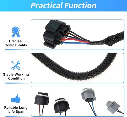 Left Tail Light Wiring Harness for Chevy Silverado 1500 2500 3500 No.16531401 Driver Side Tail Lamp Wire Socket Taillight Wiring for Chevrolet Silverado 2500HD 2003-2007 in Saudi Arabia