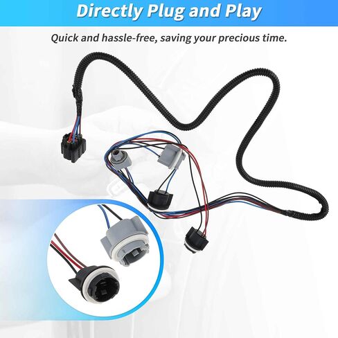 Left Tail Light Wiring Harness for Chevy Silverado 1500 2500 3500 No.16531401 Driver Side Tail Lamp Wire Socket Taillight Wiring for Chevrolet Silverado 2500HD 2003-2007 in Saudi Arabia