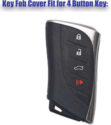 Silicone Key Fob Cover, 4 Buttons Keyless Remote Holder Fit for Lexus ES 350 300h 250 GX 460 LS 500 500h LX 600 NX 350h 350 250, Remote Key Protector (Orange) in Saudi Arabia