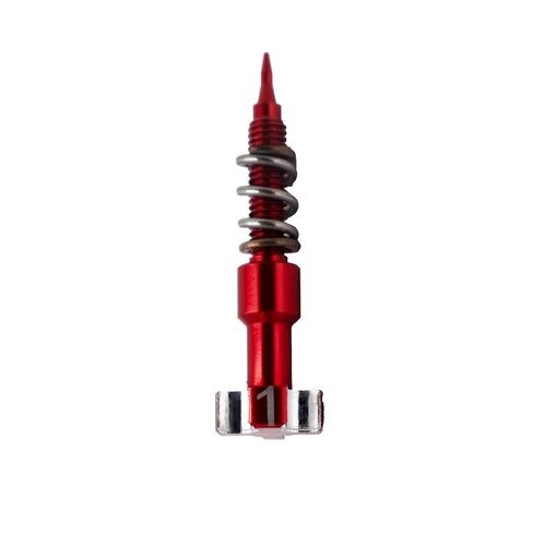 Super E & G Idle Mixture Screw 11-2378 for Harley Davidson Big Twin Sportster Shorty Softail Super E G Carburetor (Red) in Saudi Arabia