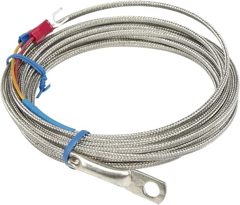 FTARR02 K E J Type 4m Metal screening Cable 6mm Diameter Hole Ring Head thermocouple Temperature Sensor(J Type) in Saudi Arabia