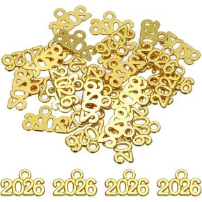 MECCANIXITY Metal Year Number Charm, 2026 Year Charm Graduation Tassel for DIY Jewelry Making, Necklace Bracelets, Keychain in Saudi Arabia