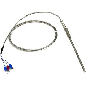 FTARP08 PT100 Type 1m Metal Braided Cable 100mm Flexible Probe sheathed RTD Temperature Sensor Diameter 3mm 4mm 5mm 6mm WZPK-191(B 5mm Diameter) in Saudi Arabia