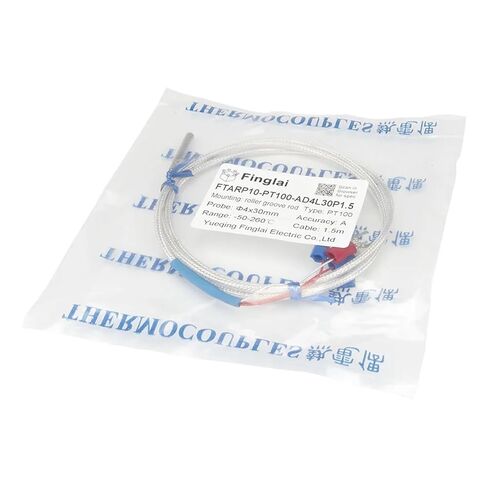 FTARP10 PT100 1.5 متر كابل بكرة الأخدود رأس المسبار مقاوم للماء مضاد للتآكل من النوع RTD مستشعر درجة الحرارة (4 × 30 مم مسبار أ) in Kuwait