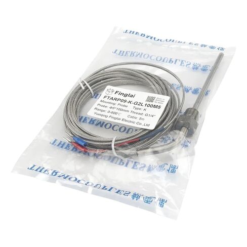 FTARP09 K Type 100mm Probe Length 5m Cable thermocouple Temperature Sensor G1/4 Thread in Saudi Arabia