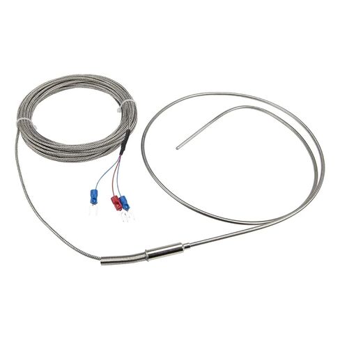 FTARP08 PT100 Type 8m Metal Braided Cable 800mm 316L Stainless Steel Flexible Probe sheathed RTD Temperature Sensor in Saudi Arabia