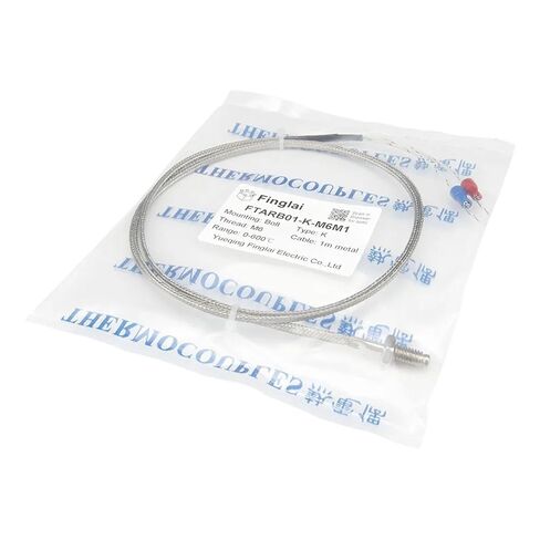 2pcs FTARB01 K E Type M6 M8 Bolt Head 1m Metal screening Cable Screw thermocouple Temperature Sensor(E M6 Thread) in Saudi Arabia