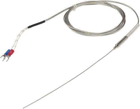 FTARP08 K Type 1.5m Metal screening Cable 150mm Flexible Probe sheathed thermocouple Temperature Sensor(K 1mm Diameter) in Saudi Arabia
