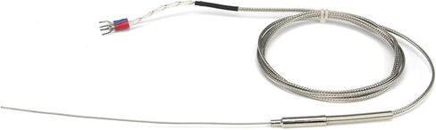 FTARP08 K Type 1.5m Metal screening Cable 150mm Flexible Probe sheathed thermocouple Temperature Sensor(K 1mm Diameter) in Saudi Arabia