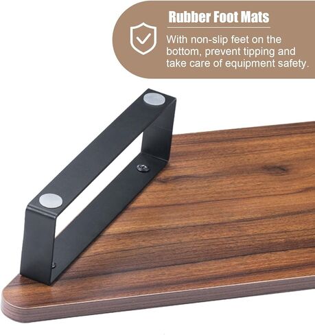3.5" High Corner Monitor Riser, Universal Office Desktop Triangular Stand with Metal Support ＆ Anti-Slip Mat, Study Room Desk Organizer Shelf in Saudi Arabia