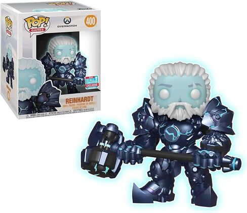 NYCC 2018 - Funko POP Games: Overwatch - Reinhardt [6 بوصة يتوهج في الظلام] #400 - مشاركة حصرية! in Saudi Arabia