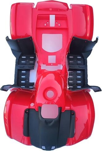 مجموعة هيكل من البلاستيك الأحمر بعرض 25 بوصة لـ Taotao 110D 125D T-Force COOLSTER 3050D 3125R ATV مع غطاء محرك السيارة (مع واقيات أقدام منحنية وغطاء محرك السيارة) in Kuwait