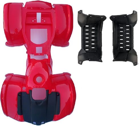 25" wide RED Plastic Body kits for Taotao 110D 125D T-Force COOLSTER 3050D 3125R ATV with hood (With curved Feet guards and Hood) in Saudi Arabia