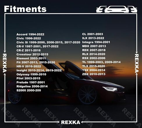 Rexka 15pcs Door Rubber Bumpers 75891-SA7-000 for Honda CIVIC CR-V Acura RDX RLX TLX in Saudi Arabia