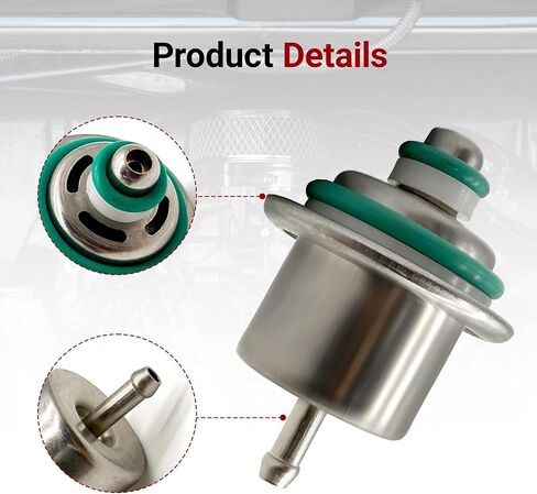 Fuel Injection Pressure Regulator 3.5Bar Replacement for Jeep Wrangler 1991-1995 Cherokee 1991-1996 Grand Cherokee Comanche Compatible with Dodge Dakota 1992-1993, Replaces 12460604 in Kuwait