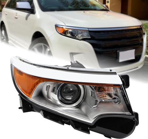 مجموعة المصابيح الأمامية الهالوجين من Duolctarms متوافقة مع 2011-2014 Ford Edge الجانب الأيسر للسائق + الجانب الأيمن للراكب BT4Z13008A BT4Z13008H in Kuwait