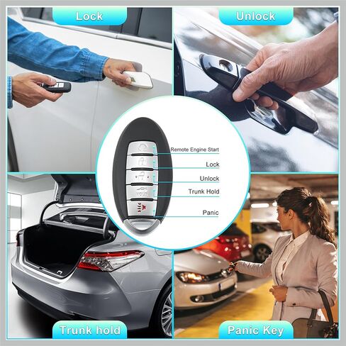 433MHz KR5S180144014 Replacement Smart Proximity Insert Keyless Entry Remote Key Fob for Nissan Altima Maxima 5 Buttons 4A Chip IC: 7812D-S180204 Replacement Car Parts in Saudi Arabia