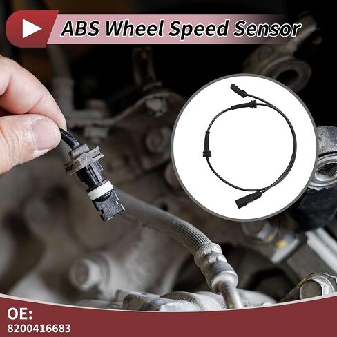 ABS Wheel Speed Sensor Rear Left Right ABS Sensor Anti-Lock Braking System Sensor No.8200416683 for Renault Megane II BM0/1 CM0/1 in Saudi Arabia