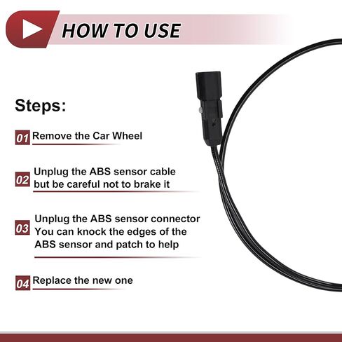 ABS Wheel Speed Sensor Rear Left Right ABS Sensor Anti-Lock Braking System Sensor No.8200416683 for Renault Megane II BM0/1 CM0/1 in Saudi Arabia