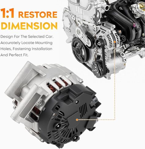 مولد جديد لـ Buick Regal 2012 2015-2017 2.4L L4، لـ Chevy Equinox 2010-2017 2.4L L4، لـ GMC Terrain 2010-2017 2.4L L4، 11459 in Saudi Arabia