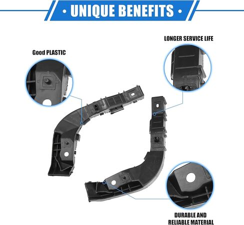 1 Pair Bumper Brackets Support Fender Cover Compatible for Hyundai Elantra 2008 2009 2010, Durable Plastic Black Front Left Right Side in Saudi Arabia