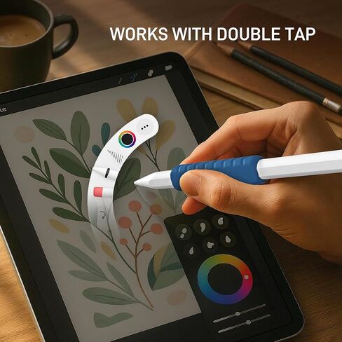 ELETIUO 4-Pack Silicone Grip Compatible with Apple Pencil Pro/USB-C/2nd Gen,Ergonomic Anti-Slip Sleeve Covers with 4 Textures for Writing&Drawing,Protective Holder Case (Purple/Green/Pink/Yellow/) in Saudi Arabia
