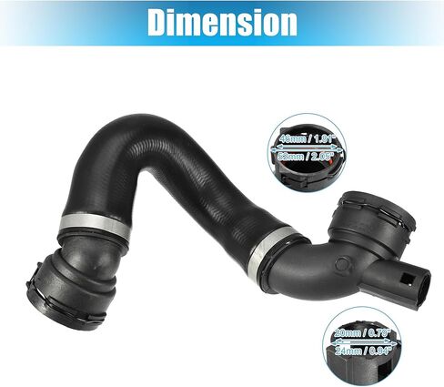 خرطوم المبرد السفلي X AUTOHAUX خرطوم تبريد المبرد لسيارة BMW 128i 2008-2013 Base 3.0L L6 - غاز لسيارة BMW 325i 2006 Base 3.0L L6 - غاز رقم 17127531581 in Kuwait