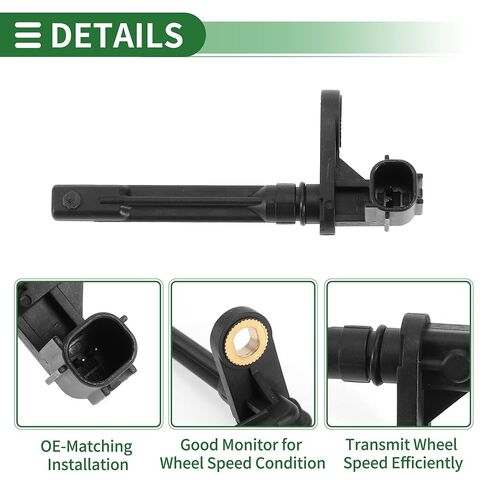 Motoforti ABS عجلة السرعة الاستشعار ABS الاستشعار نظام الفرامل المضادة للقفل حساسات لسيارات تويوتا سيكويا 4.7L 5.7L 2008-2017 No.895450C030 الخلفي الأيمن in Saudi Arabia