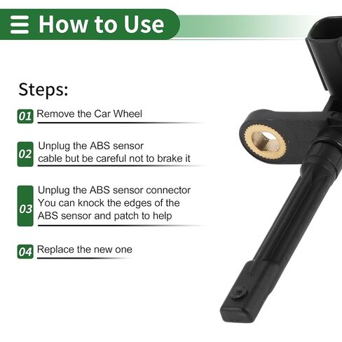 Motoforti ABS عجلة السرعة الاستشعار ABS الاستشعار نظام الفرامل المضادة للقفل حساسات لسيارات تويوتا سيكويا 4.7L 5.7L 2008-2017 No.895450C030 الخلفي الأيمن in Saudi Arabia