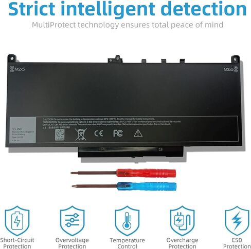 بطارية 40WH M5Y1K 14.8V لأجهزة Dell Inspiron 14 15 17 5000 3000 Series 5559 5558 3551 3567 5755 5756 5458 5759 5758 5759، لبطارية Dell 40wh القياسية القابلة لإعادة الشحن نوع M5Y1K 14.8V in Kuwait