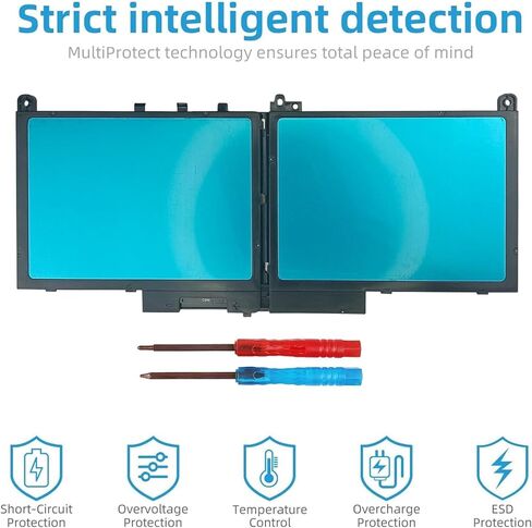 بطارية 40WH M5Y1K 14.8V لأجهزة Dell Inspiron 14 15 17 5000 3000 Series 5559 5558 3551 3567 5755 5756 5458 5759 5758 5759، لبطارية Dell 40wh القياسية القابلة لإعادة الشحن نوع M5Y1K 14.8V in Kuwait