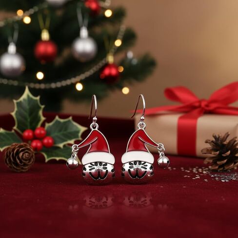 Christmas Drop Dangle Earrings Sets Long Jingle Bell Earrings For Women Xmas Jewelry Christmas Snowman Santa Claus Christmas Tree Flamingo Penguin Earrings in Saudi Arabia