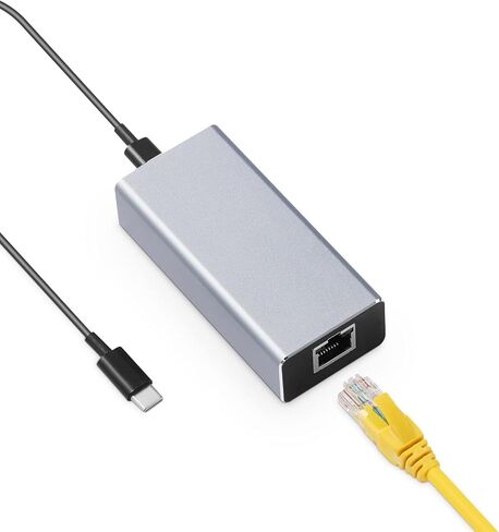 محول شبكة Binardat PoE، IEEE802.3af/at PoE إلى محول Type-C، مخرج USB C 5V/3A أو 9V/2.22A تكيف تلقائي مع إيثرنت، 10/100 ميجابت في الثانية، شبكة سلكية وشحن PD للهواتف الذكية/الكمبيوتر اللوحي in Kuwait