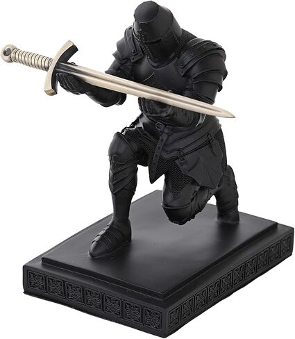 Templar Vanguard Soldier Pen Holder Pencil Stand Desk Organizers and Accessories as Gift for Medieval Warrior Enthusiast (Bronze) in Kuwait