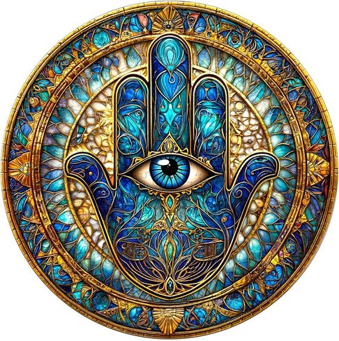 ألغاز خشبية للبالغين - ألغاز خشبية ذات عيون ميكانيكية، ألغاز خشبية فريدة على شكل حيوان للبالغين، هدايا عيد الميلاد للأصدقاء/العائلة، ديكور منزلي 8.5 * 8.5 بوصة 100 قطعة in Kuwait