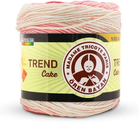Trend Cake 100% Acrylic Multicolor Yarn Nm 1.8 Multicolor White,Purple and Pink in Saudi Arabia