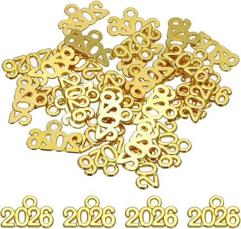 MECCANIXITY Metal Year Number Charm, 2026 Year Charm Graduation Tassel for DIY Jewelry Making, Necklace Bracelets, Keychain in Saudi Arabia