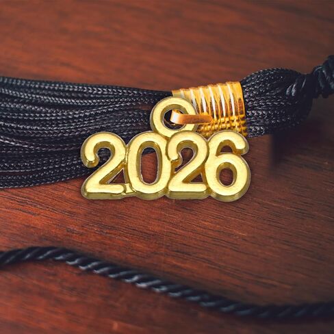 MECCANIXITY Metal Year Number Charm, 2026 Year Charm Graduation Tassel for DIY Jewelry Making, Necklace Bracelets, Keychain in Saudi Arabia