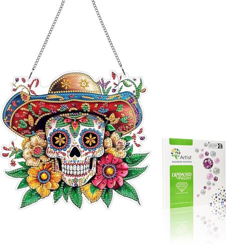 VAIIEYO Horse Diamond Art Hanging Ornament, Animal Diamond Painting Suncatchers Window Hanging Kit with Chain, 7.5x7.5 inch Crystal Pendant Art Craft for Gift Home Wall Front Door Decoration in Saudi Arabia