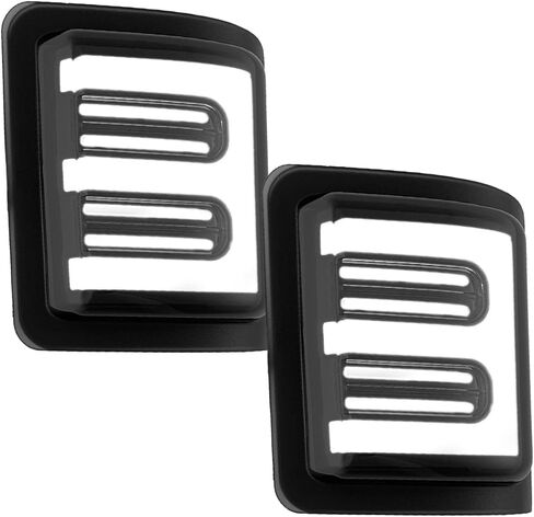 عدسات مرآة جانبية RECON 08-16 Superduty F250/F350/F450 (مجموعة مكونة من قطعتين) مصابيح تشغيل بيضاء أو كهرمانية عالية الطاقة وإشارات انعطاف كهرماني ضوئية عدسة مدخنة أو شفافة (العدسة المدخنة) in Saudi Arabia