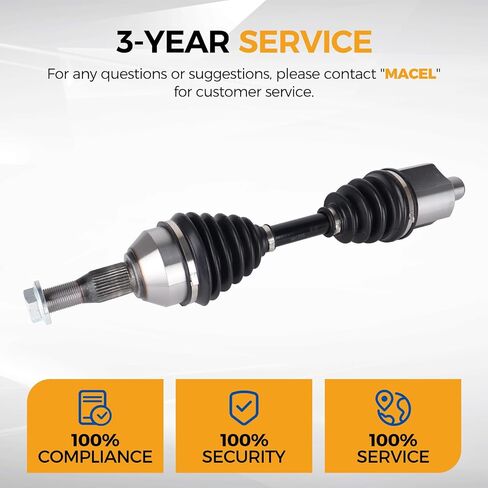 PAROD 661255HD Front Left CV Axle Fit for 97-09 Buick Allure LaCrosse, Century LeSabre,Lucerne, 99-11 Chevy Impala, Monte Carlo, 98-04 Oldsmobile Aurora, Intrigue, 97-08 Pontiac Bonneville, Grand Prix in Saudi Arabia
