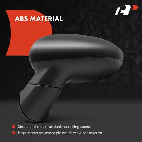 A-Premium Pair (2) Driver and Passenger Side Power Door Mirror - Compatible with Kia Rio 2012 2013 2014 - Heated Manual Folding Black Outside Rear View Mirror - Replace# 876101W140 in Saudi Arabia