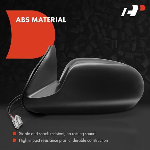 زوج A-Premium (2) مرآة باب كهربائية جانبية للسائق والراكب - متوافقة مع Nissan Sentra 2000-2006 - مرآة رؤية خلفية خارجية سوداء غير قابلة للطي وغير قابلة للتدفئة - استبدال # 963025M000 in Saudi Arabia