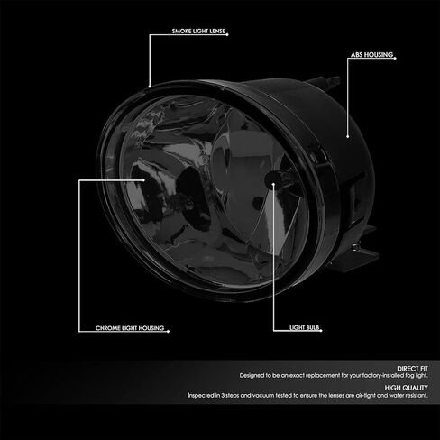 DNA MOTORING FL-ZTL-323-SM Fog Light With Bulbs Driver & Passenger Side Enhance visibility [Compatible with 05-15 Nissan Titan / 05-07 Armada] in Saudi Arabia